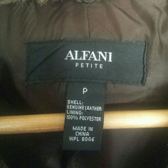 Alfani Suede Jacket with Removable Fur Collar - Picture 7 of 7